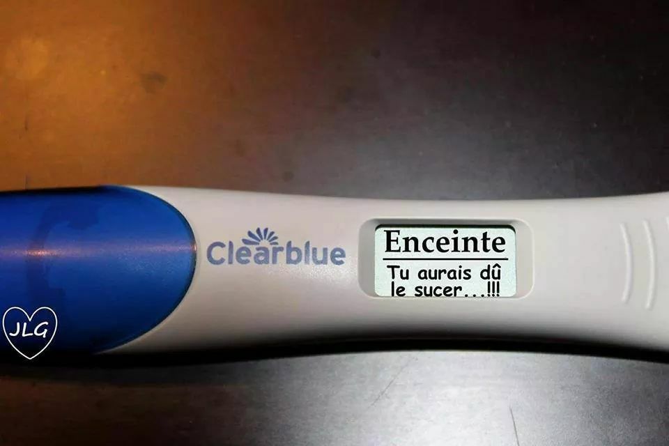C’est vraiment de plus en plus précis les test de grossesse !! Taper du Zizi